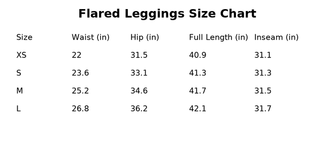 Performance Leggings - Flared